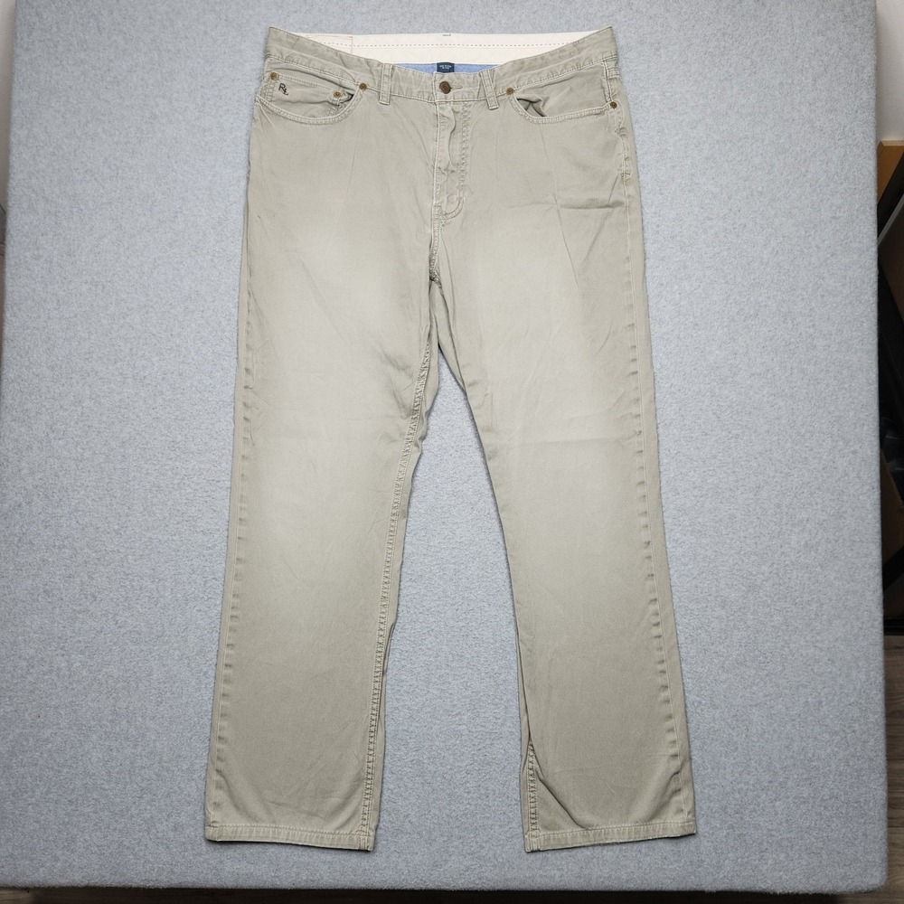 Polo Ralph Lauren Pants‎ 38x34 (Actual 38x32) Beige Chino Straight Canvas